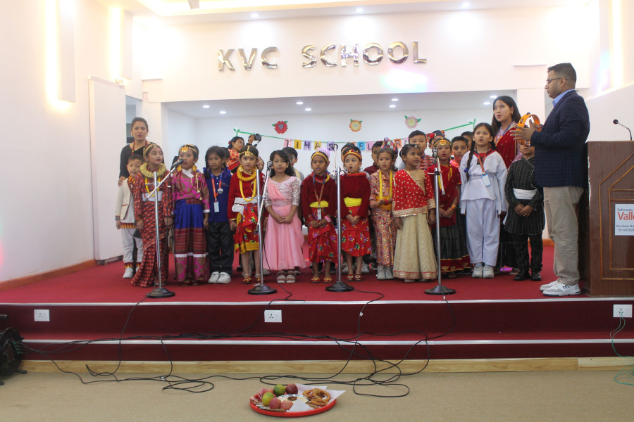 Tihar celebration at kathmandu valley school