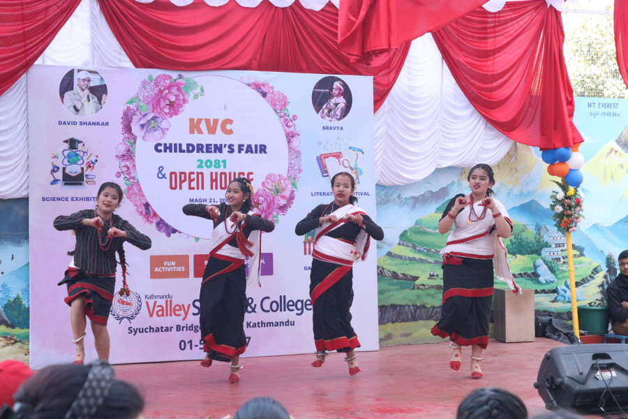 students are dancing in