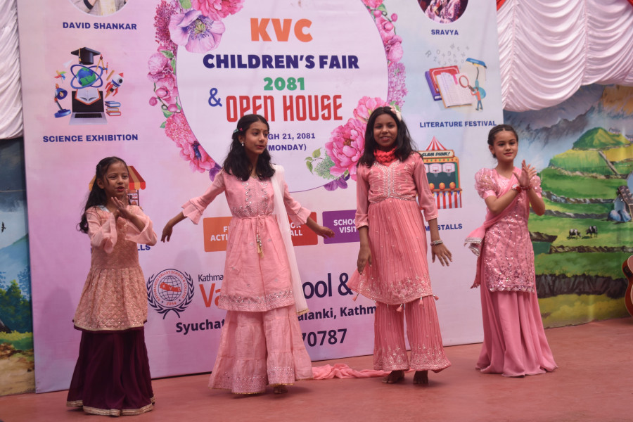 Children enjoying games and activities during Children Fair 2081